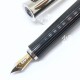 德國 Graf von Faber-Castell Intuition Platino 18K 鋼筆（亮黑條紋款）