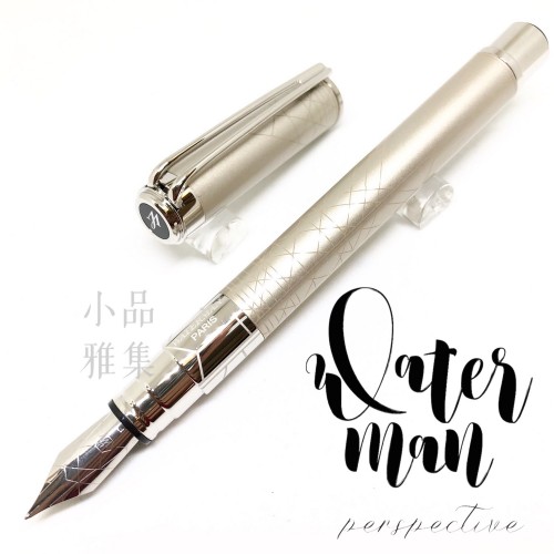 法國 Waterman 新款 透視系列 鋼筆（漆砂香檳白夾款）