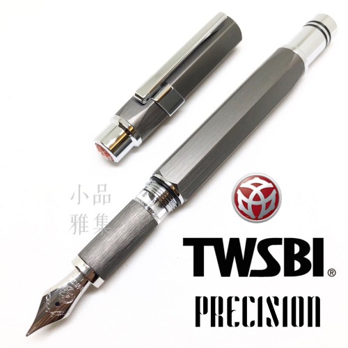 臺灣 TWSBI 三文堂 Precision 活塞鋼筆（鐵灰）