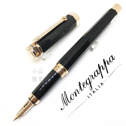 義大利Montegrappa 萬特佳NERO UNO Red Gold 系列 玫瑰金 18K 鋼筆