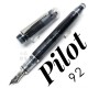 日本 PILOT 百樂 Custom Heritage 92 系列 透明 14k 活塞上墨 鋼筆（透黑色）