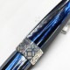 義大利 Montegrappa 萬特佳 EXTRA OTTO 全球限量888支 八角賽璐珞 18K 鋼筆（蝴蝶藍Butterfly Blue）