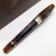 義大利 Montegrappa 萬特佳 EXTRA OTTO 全球限量888支 八角賽璐珞 18K 鋼筆（青金石 Lapis）