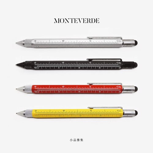 美國 MONTEVERDE 多功能 0.9mm 自動鉛筆（四色可選）