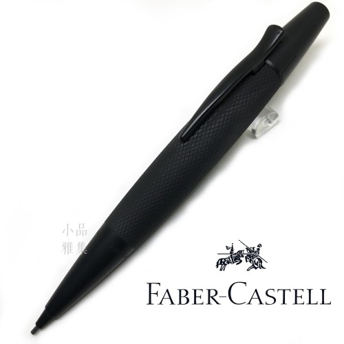 德國 Faber-Castell 輝柏 E-Motion系列 黑金鋼雕紋 旋轉1.4MM鉛筆（138690）