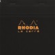 法國 RHODIA N°148 黑色上翻筆記本 148mmx148mm 方格內頁（148209C）