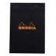 法國 RHODIA N°16 黑色上翻筆記本 148mmx210mm A5 方格內頁（162009C）