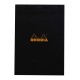 法國 RHODIA N°18 黑色上翻筆記本 210mmx297mm A4 方格內頁（182009C）