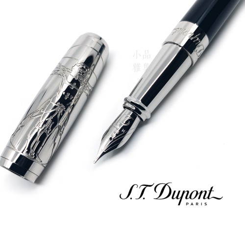 法國 S.T. DUPONT 都彭 Vitruvian Man 維特魯威人 Black & Palladium 14K 鋼筆