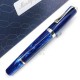 義大利 Montegrappa 萬特佳 PASSIONE 熱情系列 18K 賽璐璐純銀 鋼筆（藍色）