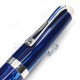 義大利 Montegrappa 萬特佳 PASSIONE 熱情系列 18K 賽璐璐純銀 鋼筆（藍色）