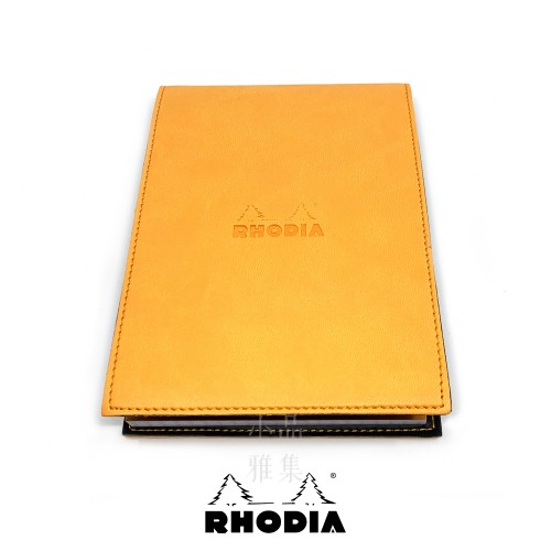 法國 RHODIA ePURE系列 橘色封套N°16上翻筆記本 方格內頁 附筆插 （118168C）