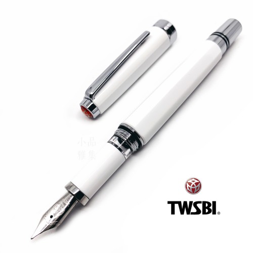 臺灣 TWSBI 三文堂 Classic 活塞鋼筆（白色）