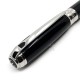 法國 S.T. DUPONT 都彭 LINE D Black lacquer & palladium 14K鋼筆（新款 LARGE系列）