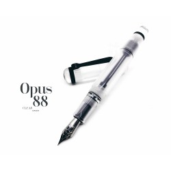 臺灣 OPUS 88 製筆精基 OMAR系列 滴入式上墨鋼筆（Clear全透明）