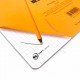 法國 RHODIA Clic Bloc系列 Mouse Pad 橘色 兩用 滑鼠墊隨寫筆記本 方格內頁 （194100）