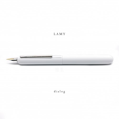 德國 Lamy dialog3 焦點系列 074 14K金 鋼筆（亮白色款） 