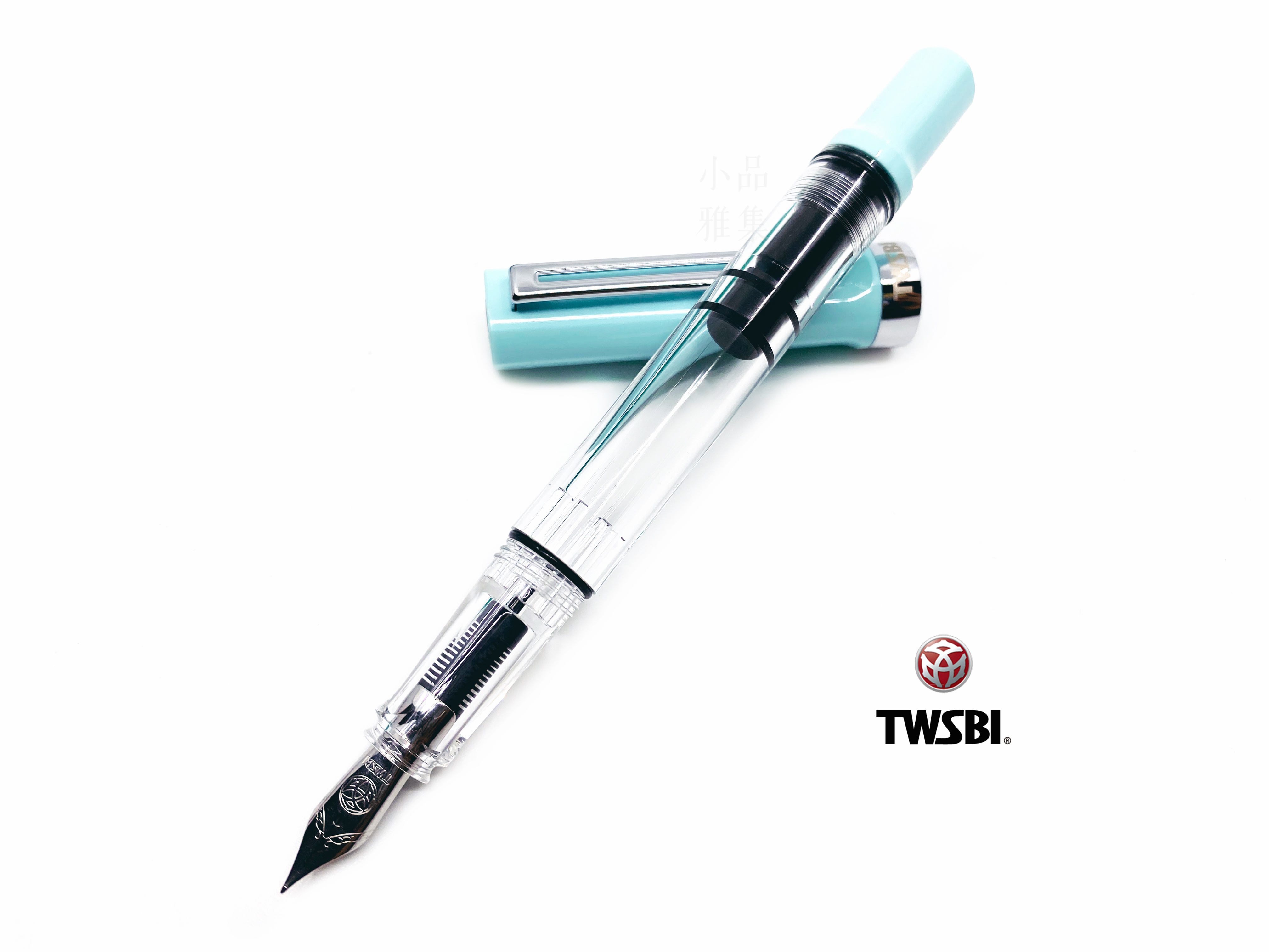 臺灣TWSBI 三文堂ECO-T 三角握位活塞鋼筆（薄荷藍色）