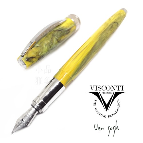 義大利 VISCONTI VAN GOGH 梵谷銀夾系列鋼筆(VINCENT CHAIR梵谷的椅子)*早期款