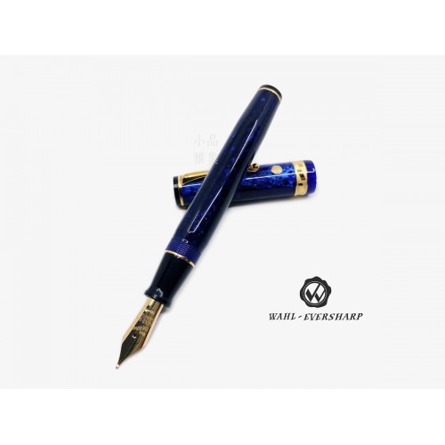 美國 Wahl-Eversharp SIGNATURE系列 18K金 鋼筆（Positano 藍色 金夾） 