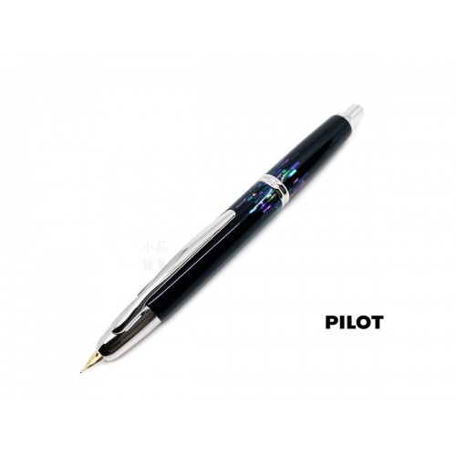 日本 PILOT 百樂 Capless Raden 螺鈿 18K金 鋼筆（FCN-5MP-RS ストライプ直線條）