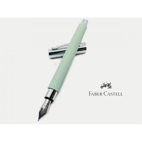 德國 Faber-Castell 輝柏 Ambition 成吉思汗 印度繩紋 繩紋飾 鋼筆（薄荷綠）