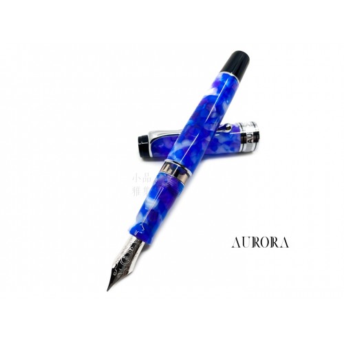  義大利 Aurora Caleidoscopio Luce Blue 萬花筒 18K鋼筆