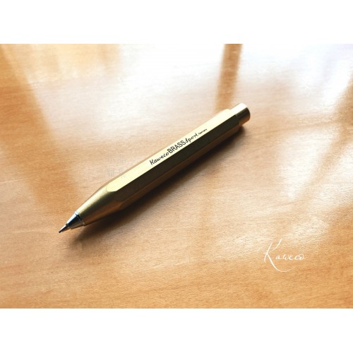 德國 Kaweco sport BRASS 0.7mm 自動鉛筆（黃銅款）可加購短鋼皮套