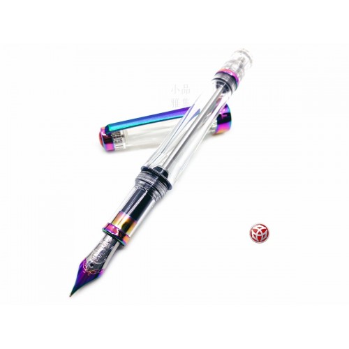 臺灣 TWSBI 三文堂 Vac 700R 透明色 負壓上墨鋼筆（彩虹）