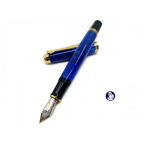 德國 Pelikan 百利金 18K金 M800 blue o' blue 鋼筆