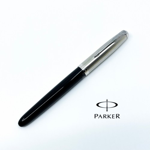 派克 PARKER 51復刻 鋼筆 （黑桿銀蓋）