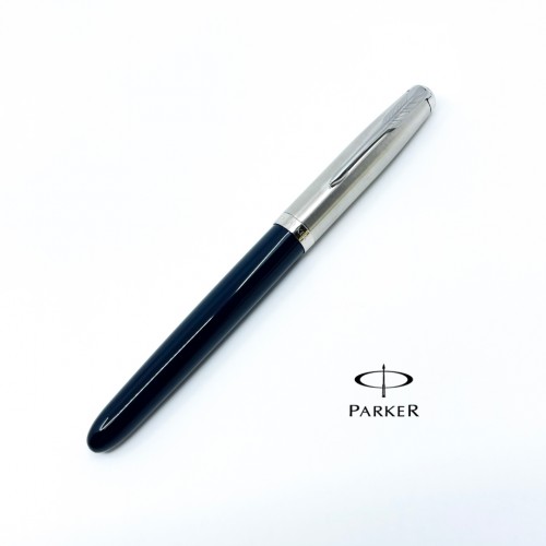 派克 PARKER 51復刻 鋼筆 （藍桿銀蓋）