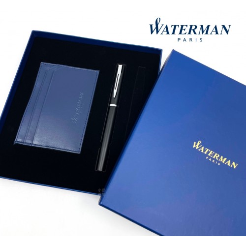 法國 WATERMAN ALLURE 雅律系列 鋼筆 禮盒（霧黑）