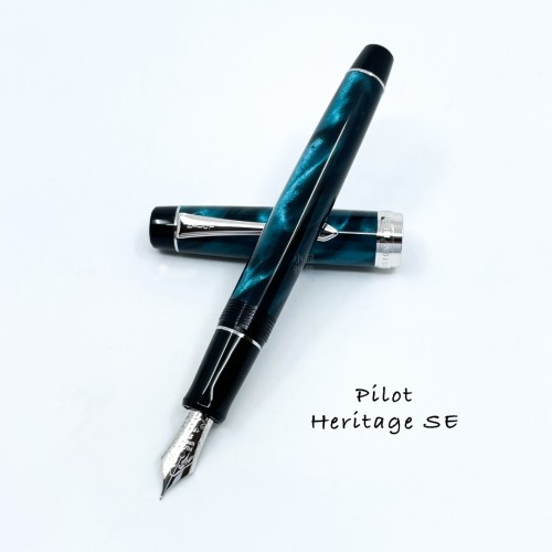 日本 PILOT 百樂 Custom Heritage SE 大理石紋 14K鋼筆  （湖水綠）