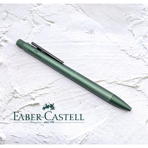 德國 Faber-Castell 輝柏 NEO 髮絲紋袖珍型 原子筆 橄欖綠（146155）