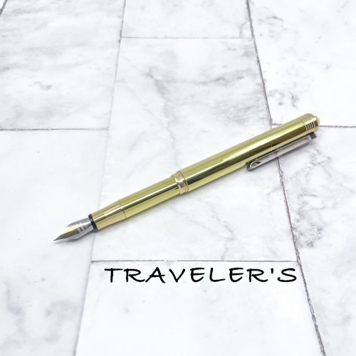 日本 MIDORI TRAVELER'S notebook TRC BRASS 鋼筆（黃銅）