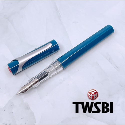 臺灣 TWSBI 三文堂  SWIPE 卡式上墨鋼筆（藍色） 