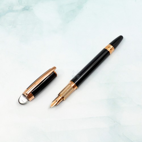  MONTBLANC 萬寶龍  漂浮玫瑰金夾 14K 金 鋼筆 (105651)