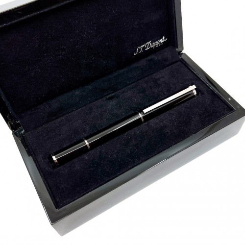 ☆庫存新品☆ST Dupont 都彭  經典黑漆 President  特大桿 18K金尖 鋼筆 （尾端內附USB)