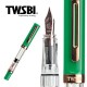 臺灣 TWSBI 三文堂 ECO-T 三角握位 活塞鋼筆（ 綠翡翠玫金禮盒）