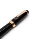 德國 Montblanc 萬寶龍 BOHÈME 波西米亞 棕寶石 玫瑰金夾 鋼珠筆（25534)