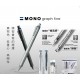 日本 TOMBOW 蜻蜓牌 MONO Sgraph fine 0.5mm 低重心自動鉛筆（銀色）