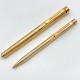 =庫存新品= SHEAFFER 西華 TARGA 鍍金 直條紋 14K 澳洲製 鋼筆/原子筆對筆 