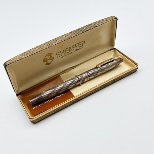 ☆典藏老筆☆ SHEAFFER 西華 SILVER IMPERIAL TD 銀龍 品相佳近新 #YY1219D