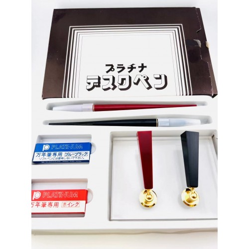 ☆典藏老筆☆PLATINUM 白金牌 長尾檯筆 壓克力筆檯 桌上型Desk pen  鋼筆 全新品