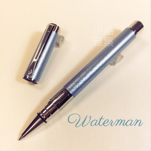 法國 Waterman 透視系列 鋼珠筆（漆砂青碧白夾款）