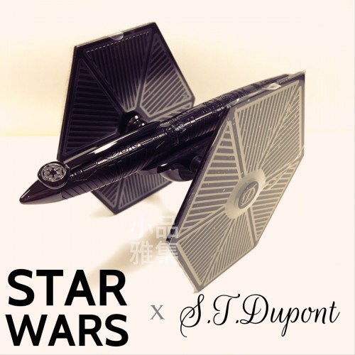 法國 S.T.Dupont 都彭 全球限量 STAR WARS 星際大戰 14K金 鋼筆 鈦戰機(TIE Fighter)