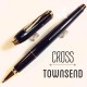 CROSS 高仕TOWNSEND 濤聲系列 黑琺瑯鋼珠筆（金夾）