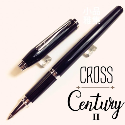 CROSS高仕 Century II 亮黑銀夾 鋼珠筆