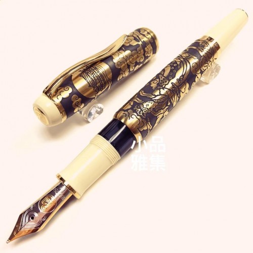 德國 百利金 Pelikan 2003年 限量568支 18C金 925純銀 M1101 Myth of the moon goddess 嫦娥奔月 鋼筆